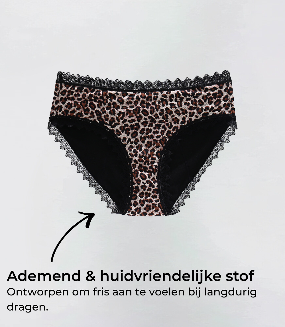 Klassisk leopardmönster – Ekologisk bomull – 100 % läckagesäker