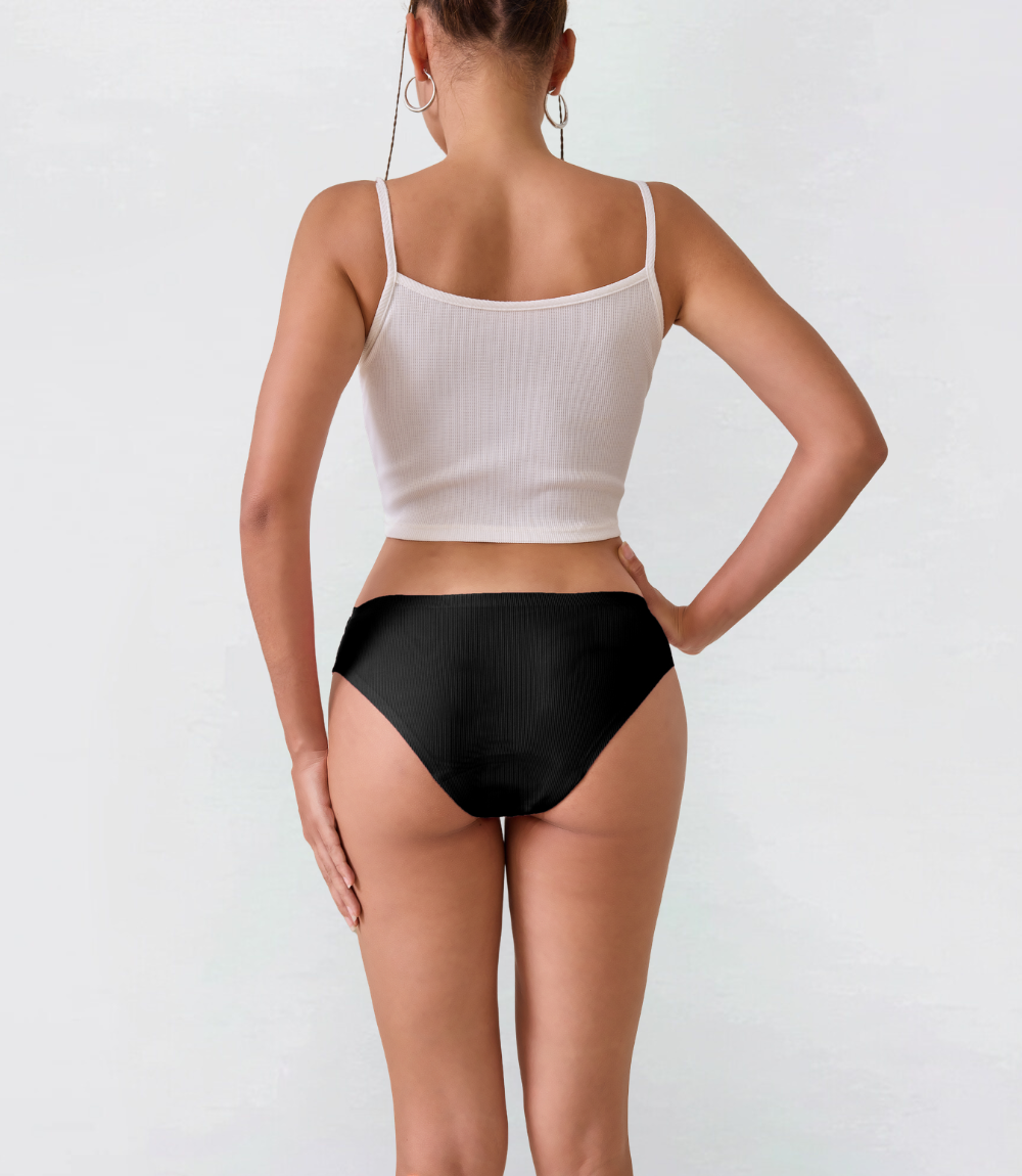 Badkläder för menstruation – Bikiniunderdel – Ribbad