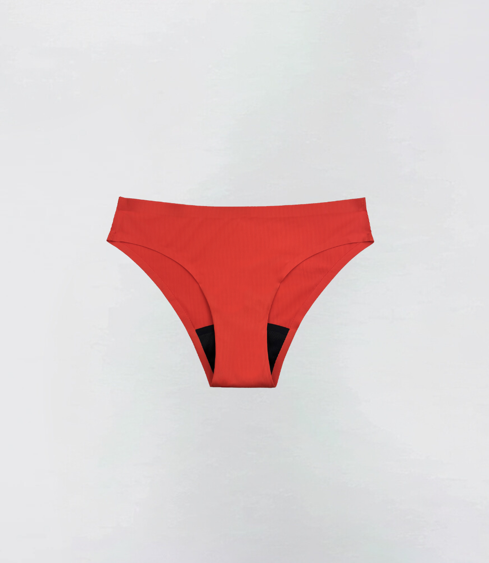 Badkläder för menstruation – Bikiniunderdel – Ribbad