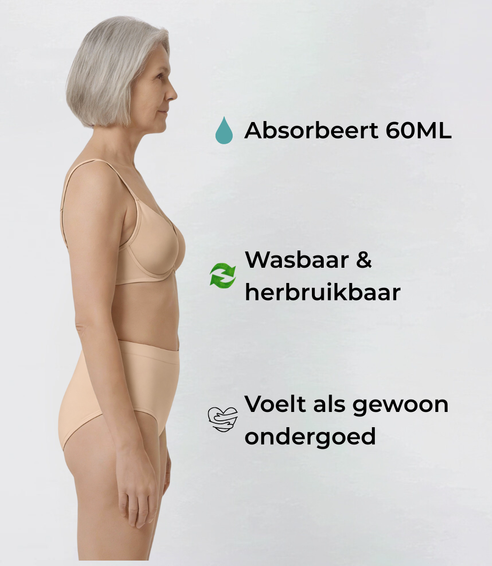 Hög midja – Sömlös – 100 % Läckagefri
