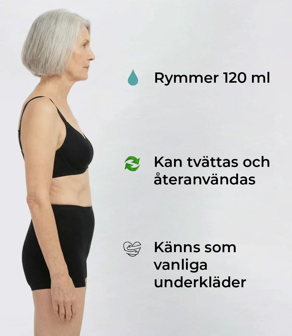 Boyshort – Extra tjock – 100 % läckagesäker